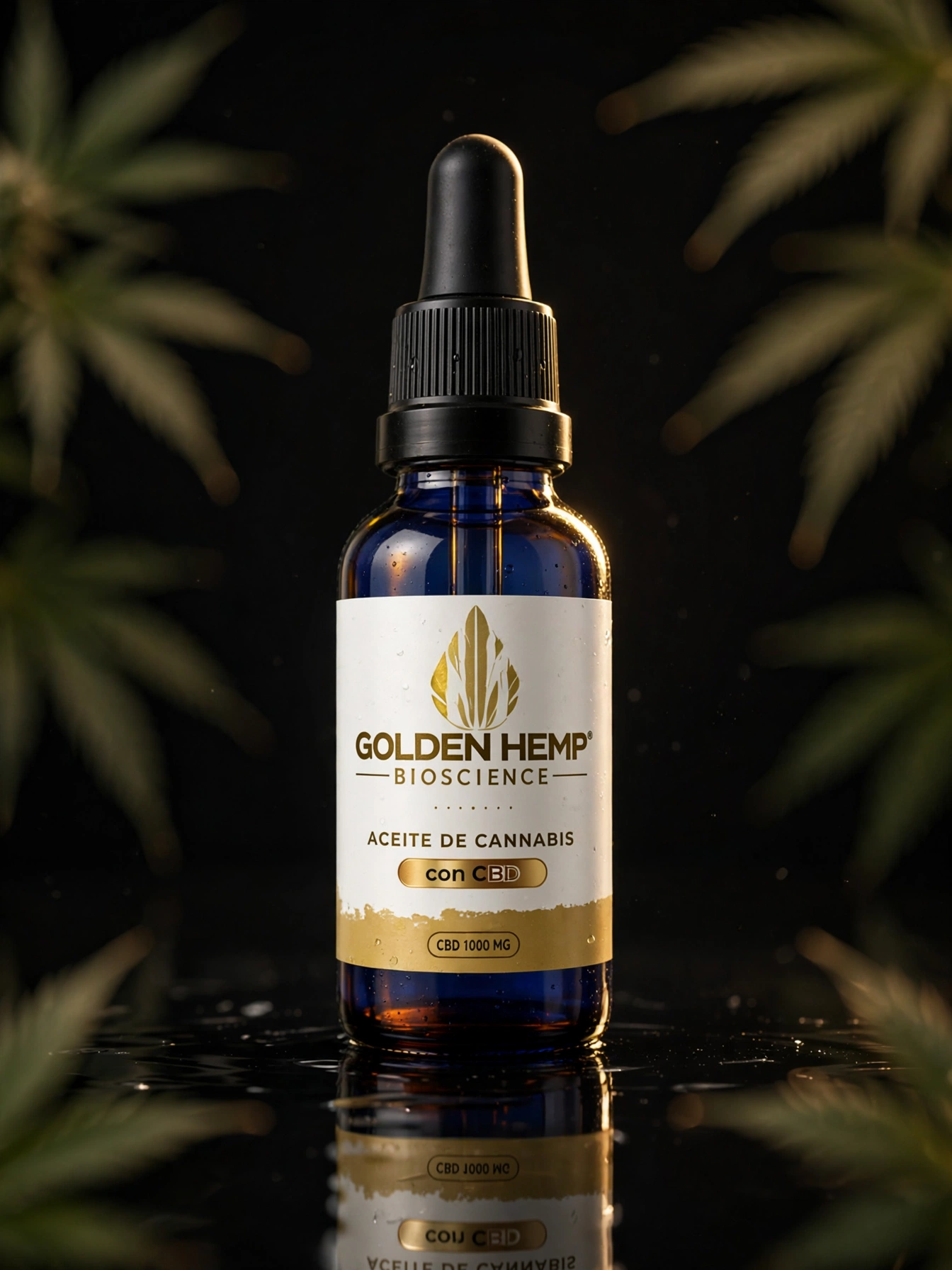 Tintura CBD 1000mg Golden Hemp