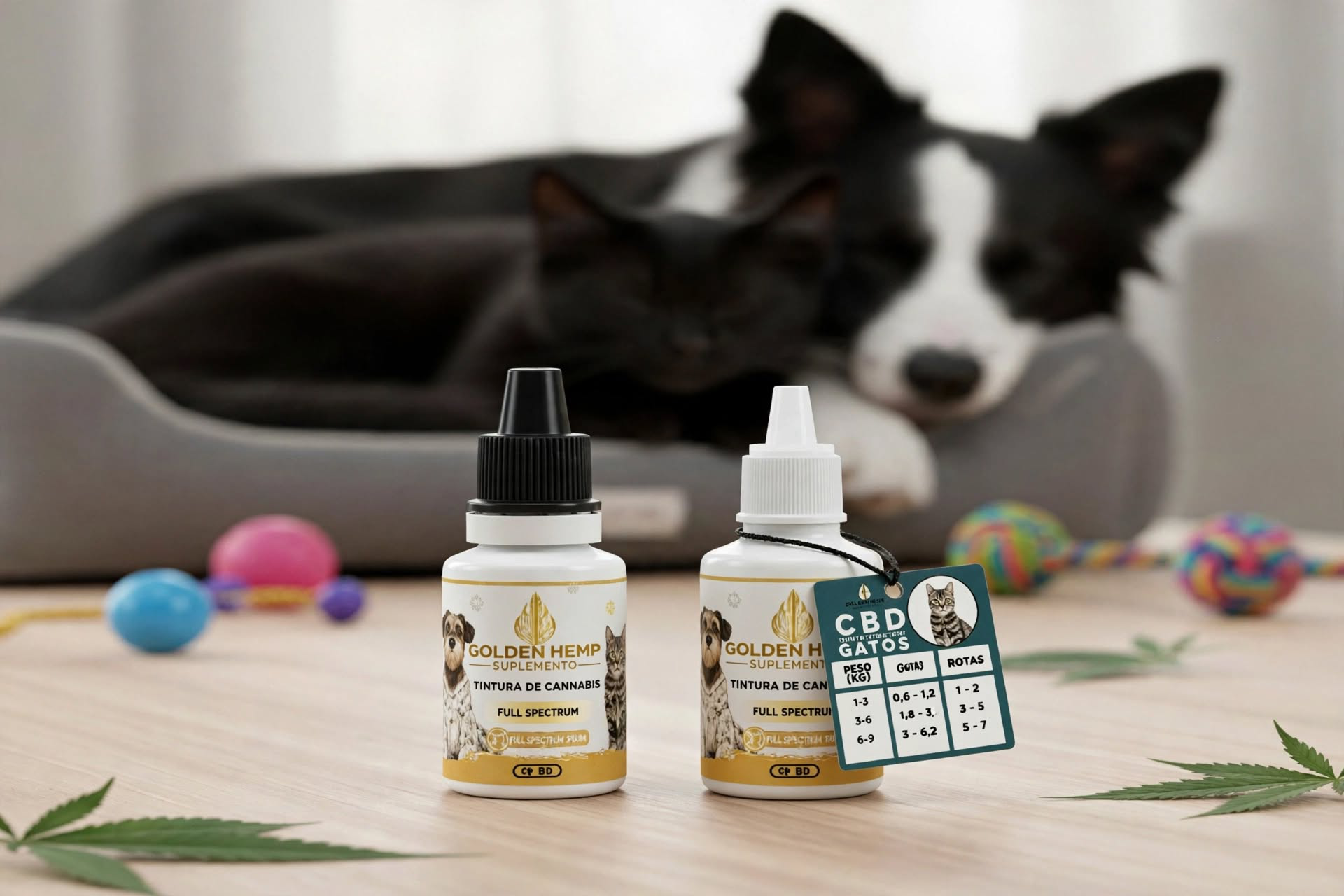 Tintura CBD para Mascotas Golden Hemp